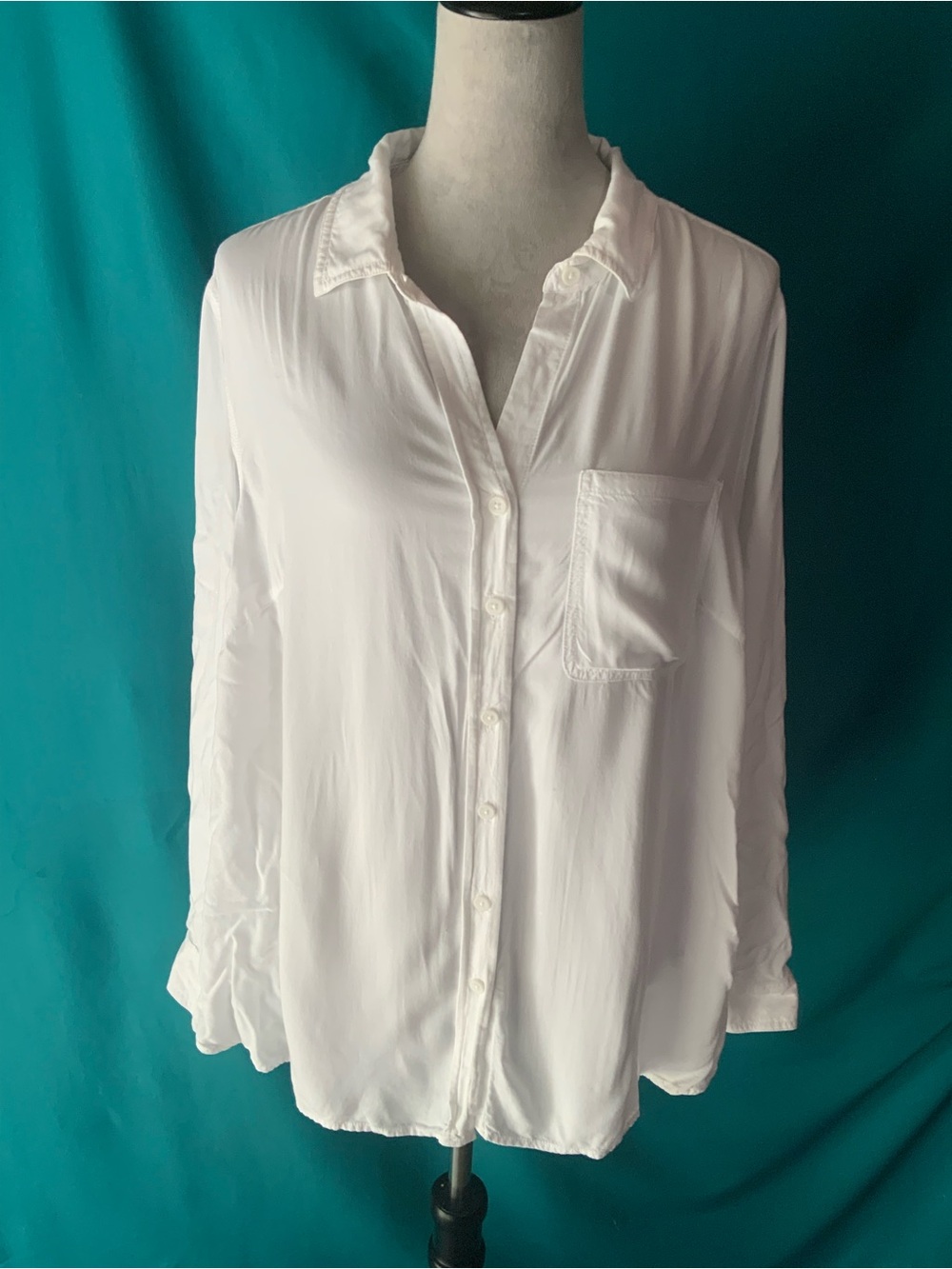 Classic White Button-Up Women's Shirt